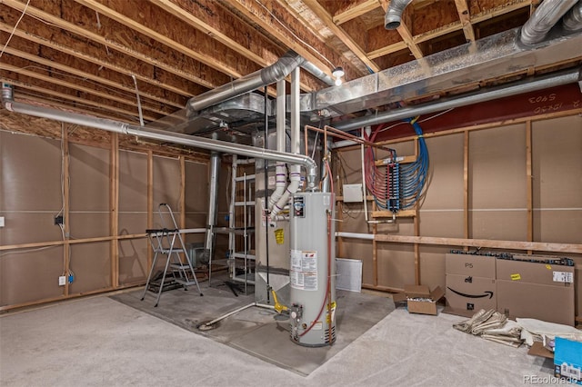 5403 Odessa St, Denver, CO 80249 - unfinished basement with gas water heater