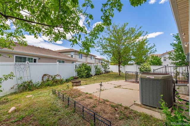 5403 Odessa St, Denver, CO 80249 - fenced backyard featuring central AC and a patio