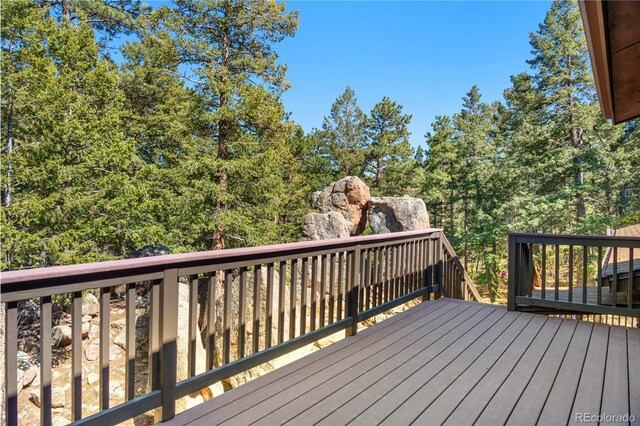 25531 Mosier Cir, Conifer, CO 80433 - view of wooden deck