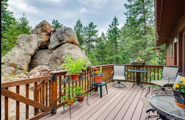 25531 Mosier Cir, Conifer, CO 80433 - view of deck