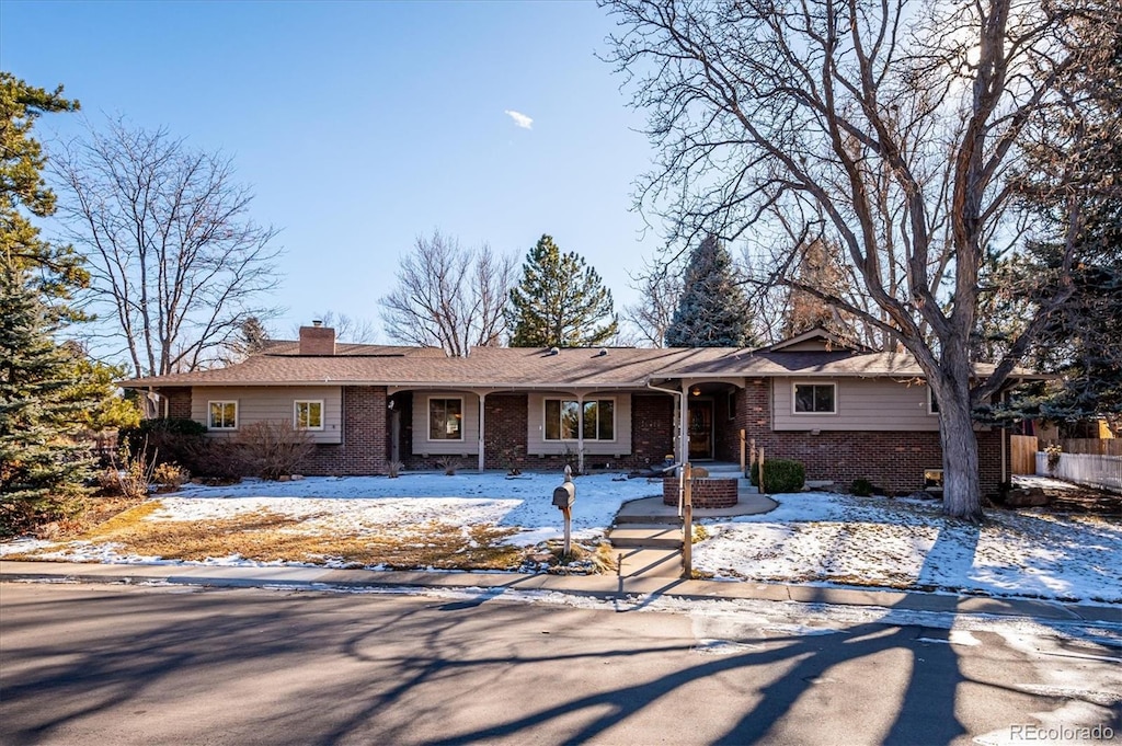 view of ranch-style home