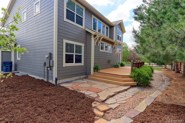 2901 Madison Ln, Broomfield, CO 80023 - rear view of property featuring a wooden deck