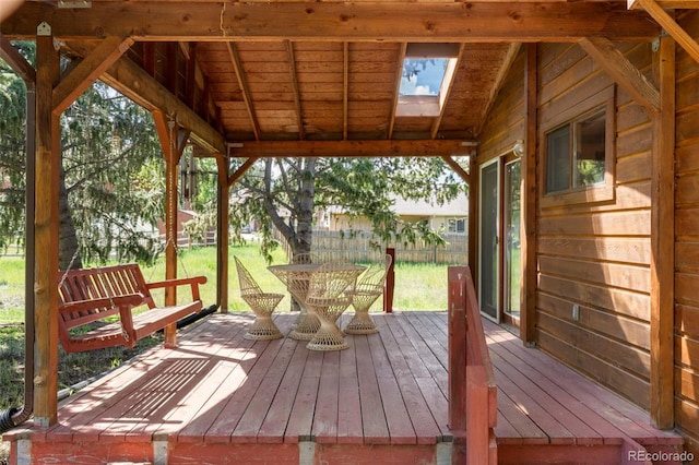 1908 Valley View Dr, Woodland Park, CO 80863 - view of wooden terrace