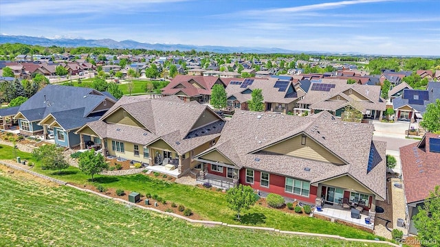 1130 Summit View Dr, Louisville, CO 80027 - aerial perspective of suburban area with a mountain backdrop