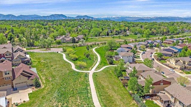 1130 Summit View Dr, Louisville, CO 80027 - aerial view of residential area featuring mountains