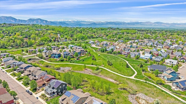 1130 Summit View Dr, Louisville, CO 80027 - aerial view of residential area featuring a mountain backdrop