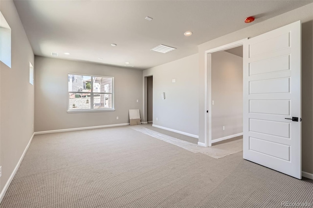 4748 Weitbrec Ln, Castle Rock, CO 80104 - empty room featuring light carpet, recessed lighting, and baseboards