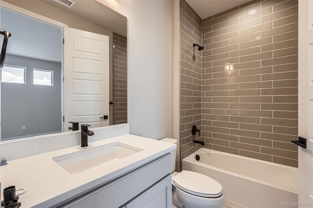 4748 Weitbrec Ln, Castle Rock, CO 80104 - full bath with vanity, toilet, and shower / tub combination