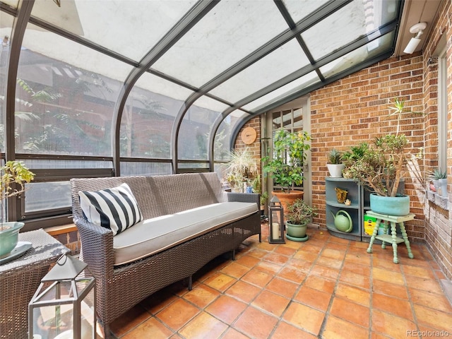 view of patio featuring outdoor lounge area