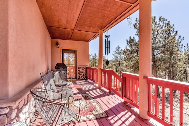 31 Black Fawn Ln, Westcliffe, CO 81252 - wooden deck featuring area for grilling