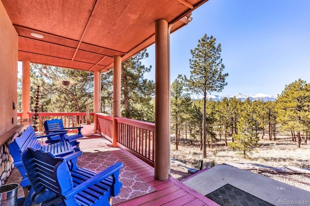 31 Black Fawn Ln, Westcliffe, CO 81252 - view of wooden terrace