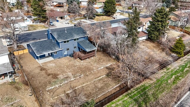 drone / aerial view featuring a residential view