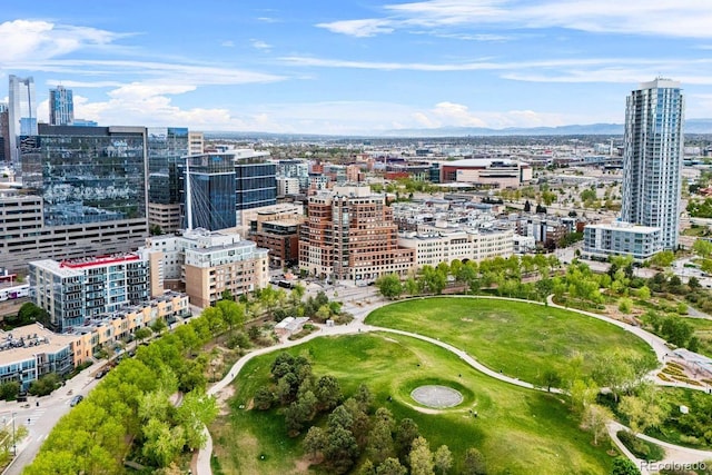 1590 Little Raven St Unit 408, Denver, CO 80202 - drone / aerial view with a city view