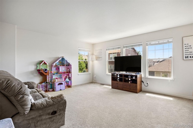6471 S Ider St, Aurora, CO 80016 - carpeted living area with baseboards