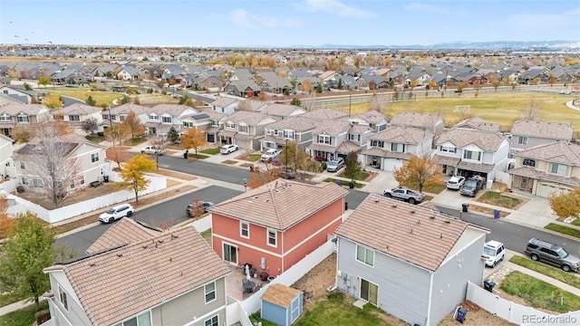 aerial perspective of suburban area