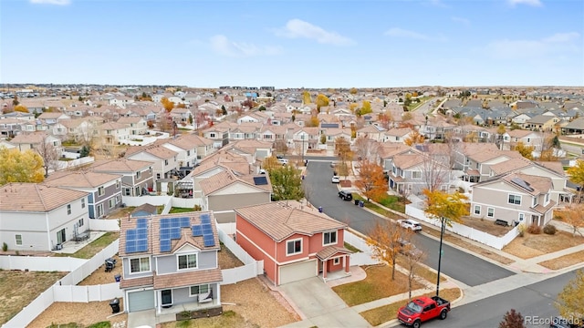 aerial perspective of suburban area
