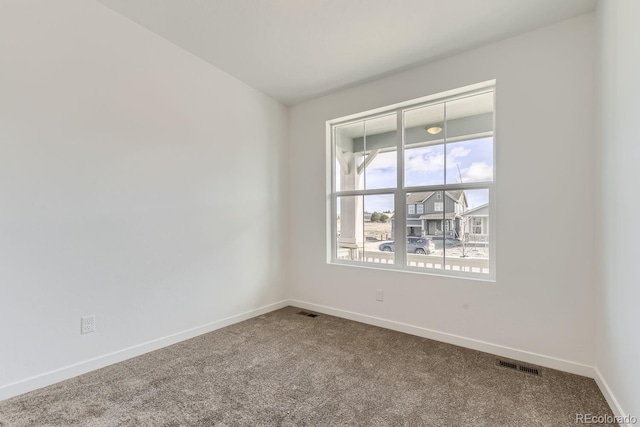 view of carpeted empty room