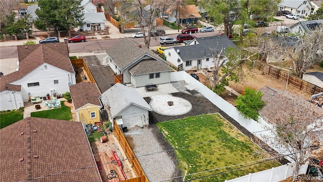 birds eye view of property featuring a residential view