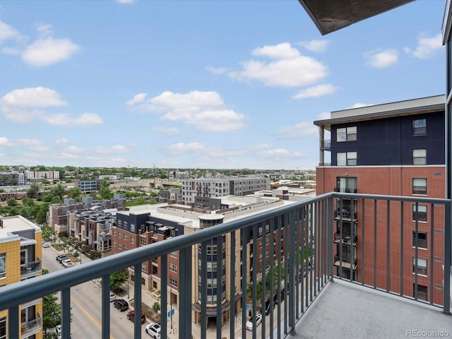 view of balcony