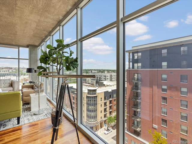 view of sunroom / solarium