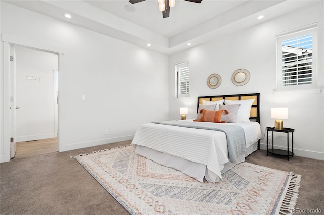 10295 E 59th Ave, Denver, CO 80238 - carpeted bedroom with recessed lighting and a ceiling fan