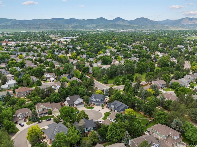 8953 W Brandt Pl, Littleton, CO 80123 - aerial perspective of suburban area featuring a mountain backdrop