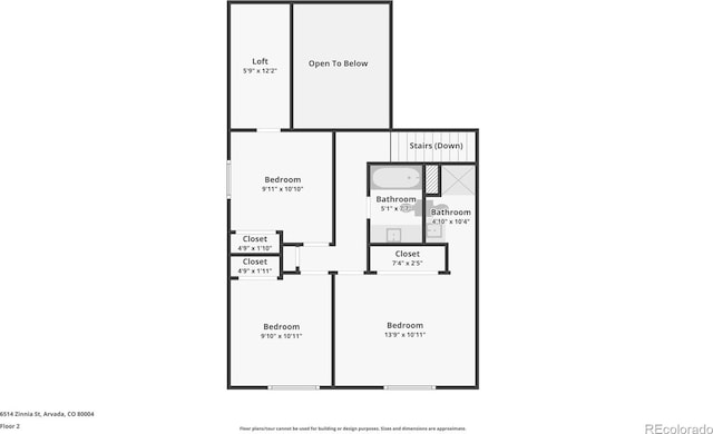 6514 Zinnia St, Arvada, CO 80004 - view of floor plan / room layout