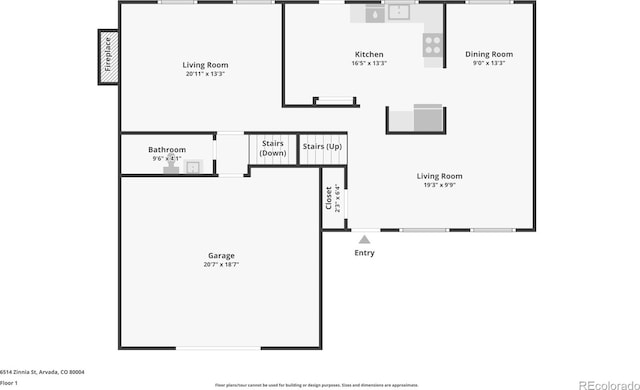 6514 Zinnia St, Arvada, CO 80004 - view of property floor plan
