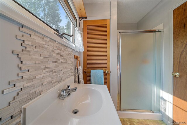 3938 County Road 60, Grant, CO 80448 - full bathroom featuring a sink and a shower stall