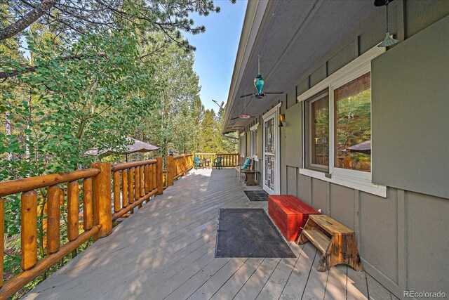 3938 County Road 60, Grant, CO 80448 - view of wooden terrace