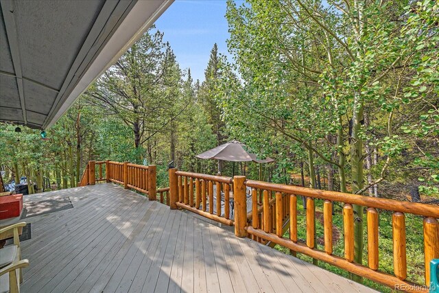 3938 County Road 60, Grant, CO 80448 - view of deck