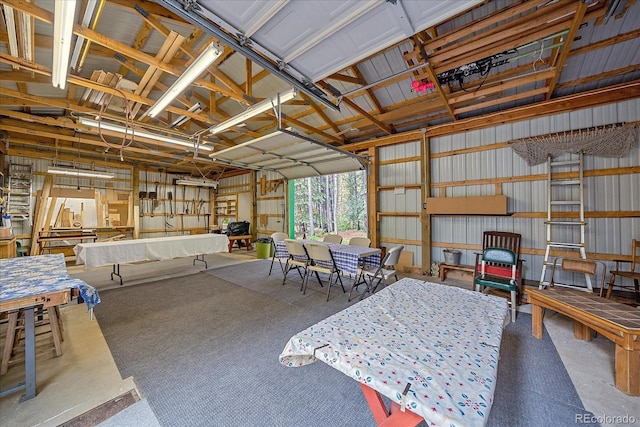 3938 County Road 60, Grant, CO 80448 - garage featuring metal wall