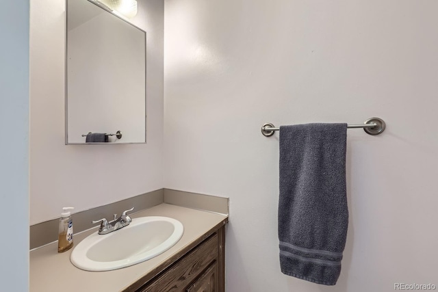 bathroom with vanity