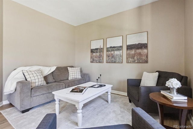 12914 Ironstone Way Unit 102, Parker, CO 80134 - living room with baseboards and light wood-style floors