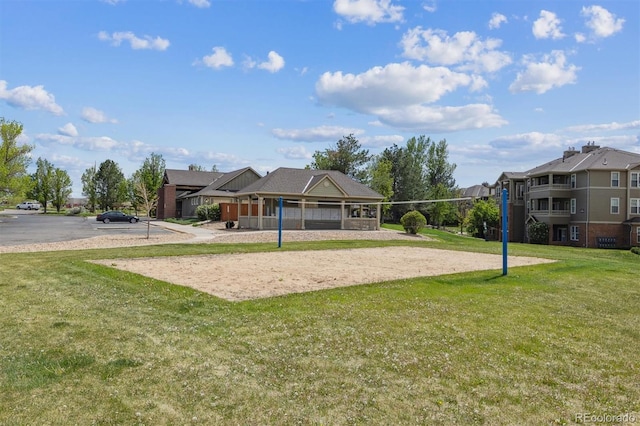 12914 Ironstone Way Unit 102, Parker, CO 80134 - surrounding community featuring volleyball court and a lawn
