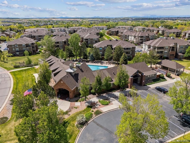 12914 Ironstone Way Unit 102, Parker, CO 80134 - aerial view of residential area with a pool