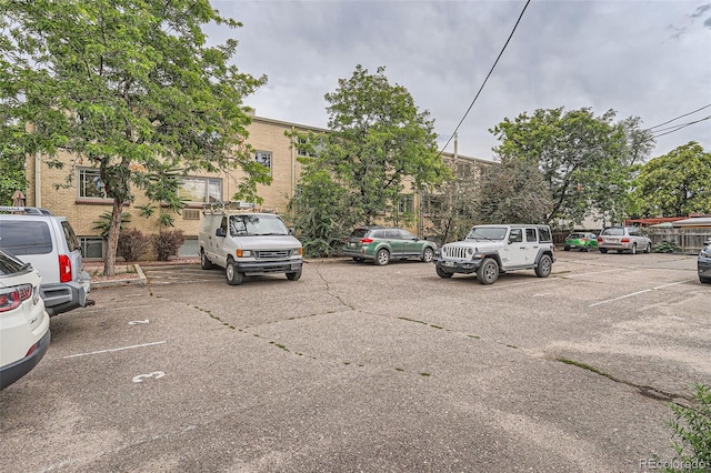 view of car parking