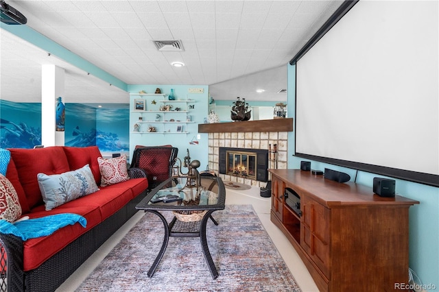 7300 W Stetson Pl Unit 46, Littleton, CO 80123 - living room with a glass covered fireplace