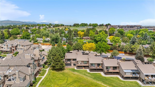 7300 W Stetson Pl Unit 46, Littleton, CO 80123 - aerial view of residential area featuring a mountain backdrop