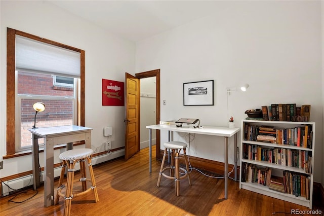 328 S Lincoln St, Denver, CO 80209 - office featuring wood finished floors and baseboards