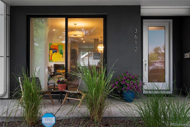 3612 Wyandot St, Denver, CO 80211 - doorway to property with stucco siding