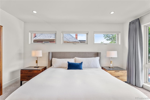 3612 Wyandot St, Denver, CO 80211 - carpeted bedroom with recessed lighting, baseboards, and access to outside