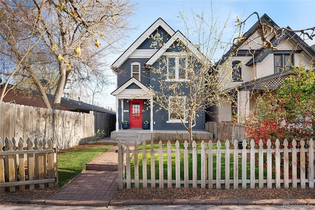 3142 W 26th Ave, Denver, CO 80211 - victorian-style house featuring a fenced front yard