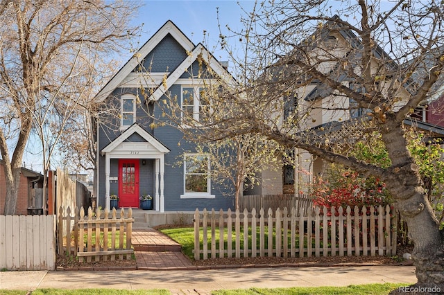 3142 W 26th Ave, Denver, CO 80211 - view of front facade with a fenced front yard