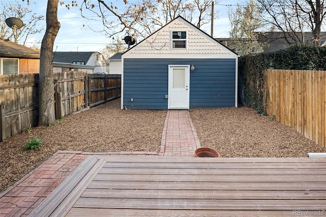 3142 W 26th Ave, Denver, CO 80211 - view of outdoor structure with a fenced backyard