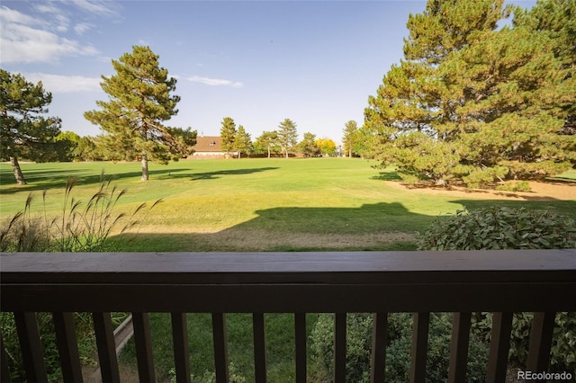 view of community featuring a lawn