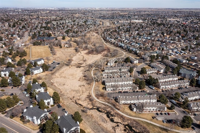 birds eye view of property featuring a residential view