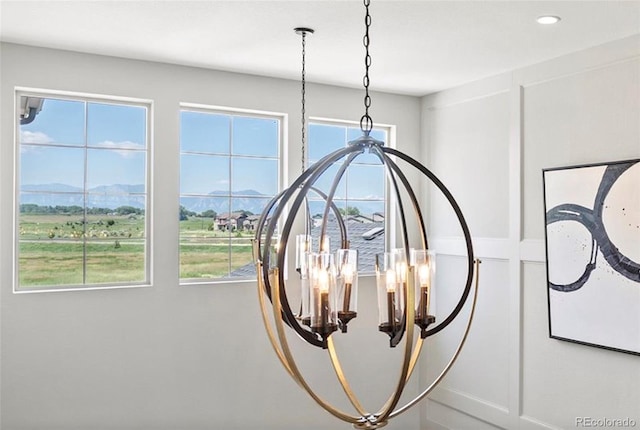 1291 Fountain Ln, Erie, CO 80516 - detailed view of recessed lighting and a chandelier