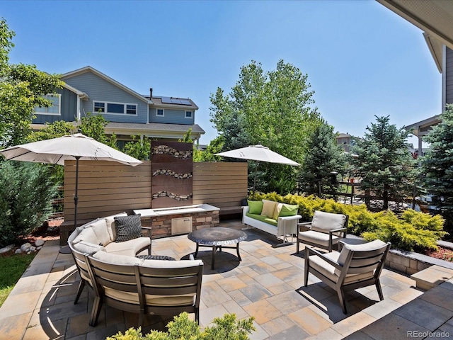 1291 Fountain Ln, Erie, CO 80516 - view of patio / terrace with an outdoor hangout area