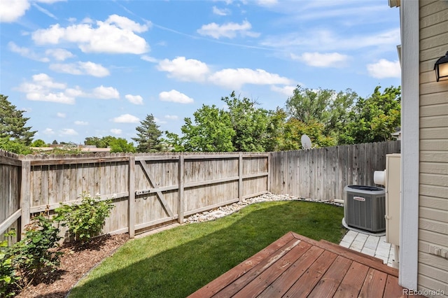 228 Quari St, Aurora, CO 80011 - fenced backyard featuring a deck